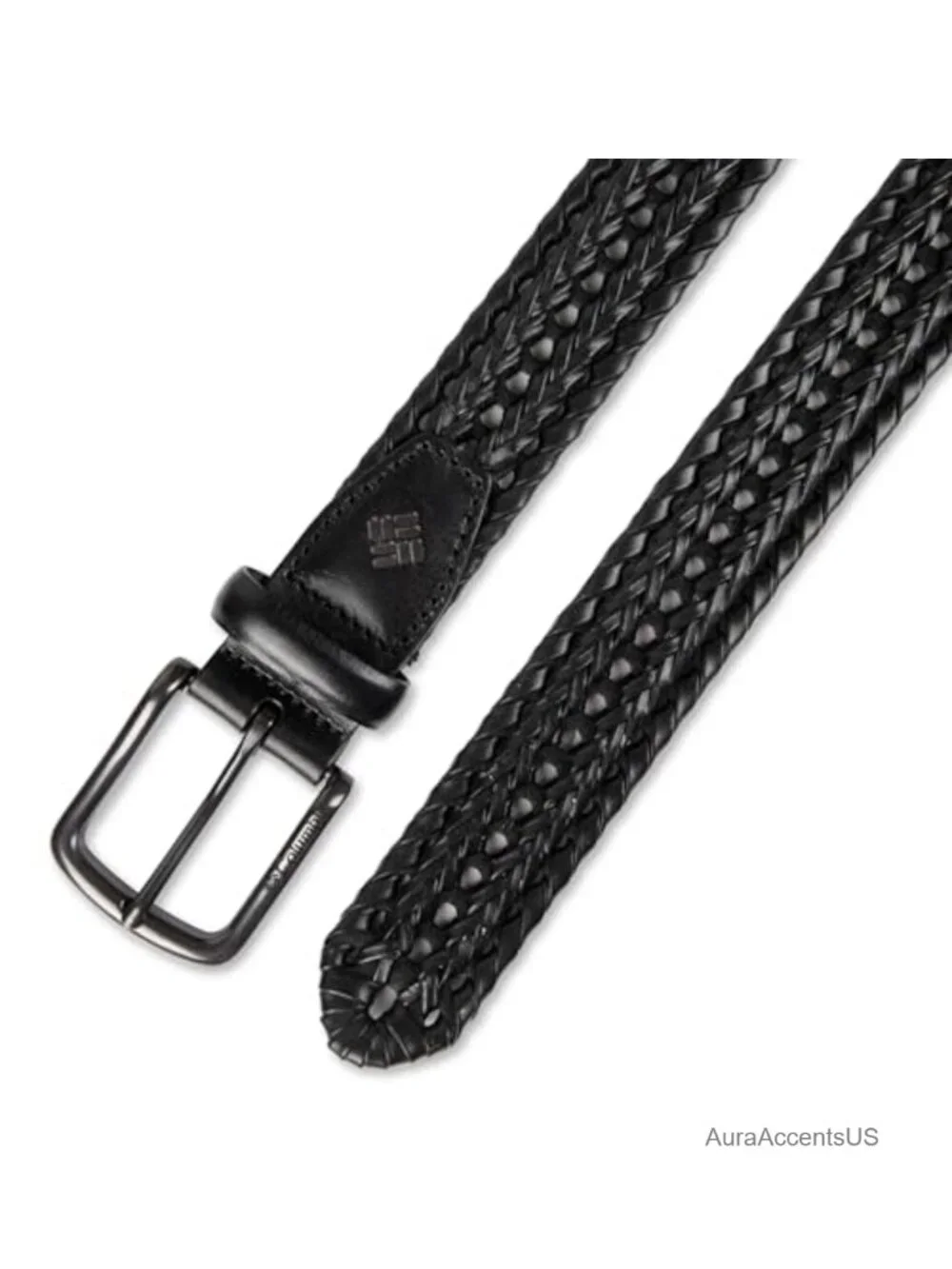 Men's Braided Belt Fully Adjustable Lace Design Leather Polyester